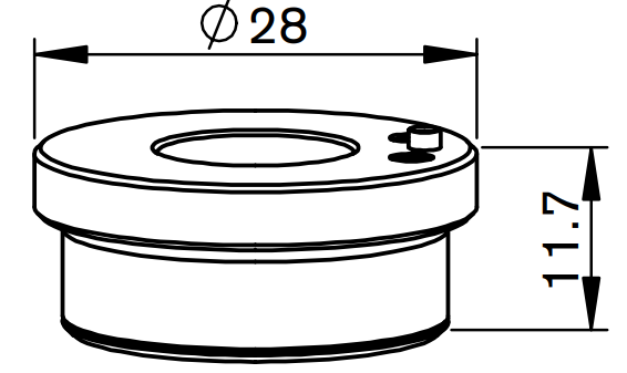 Керамическая проставка D28 мм WSX WTC-01A (Precitec, IPG, WSX) - фото 3 - id-p132584484
