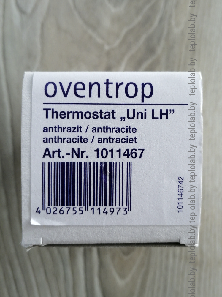 Термостатическая головка Oventrop Uni LH, антрацит - фото 7 - id-p132585016