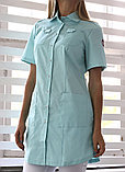 Медицинская Блуза Сафари Мята Doctor Style, фото 3