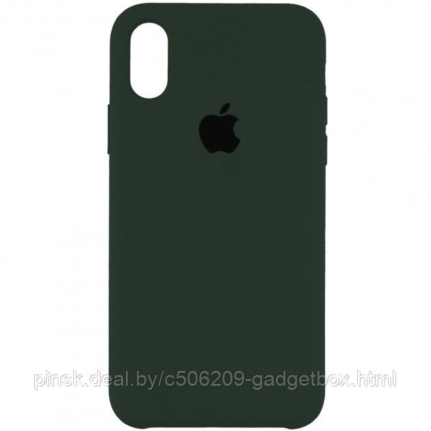 Чехол Silicone Case для Apple iPhone X / iPhone XS , #62 Purple gray (Фиолетовый серый) - фото 1 - id-p130058107