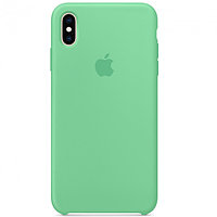 Чехол Silicone Case для Apple iPhone X / iPhone XS , #64 Cypriot green (Кипрский зелёный)