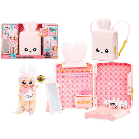 MGA Entertainment Рюкзак-спальня Na Na Na Backpack Bedroom Pink Bunny 569732, фото 2