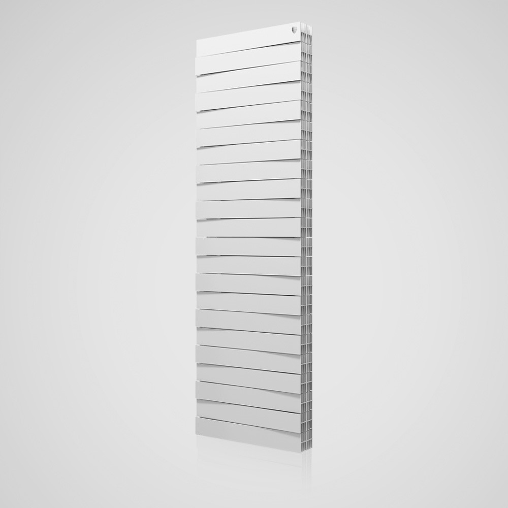 Радиатор биметаллический Royal Thermo PianoForte Tower (белый, черный, серебристый) 18 - секц. - фото 2 - id-p94339212