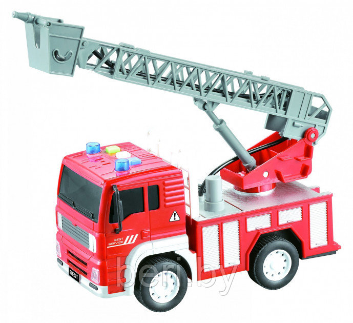 WY552B Игрушечная пожарная машинка с лестницей, свет, звук, вода, масштаб 1:20 - фото 1 - id-p132530248
