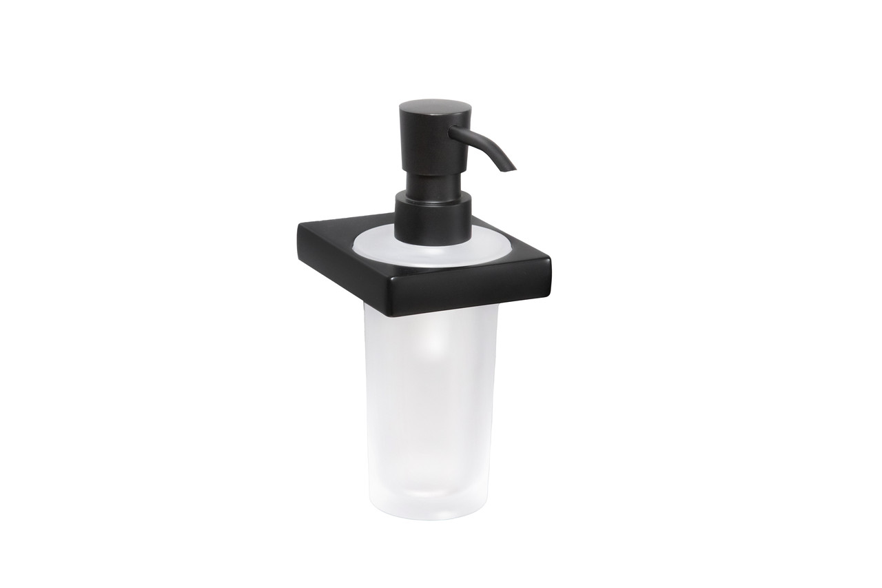 Дозатор для жидкого мыла SYSTEM BA10019 001006 AL6 черный матовый FLAT - фото 1 - id-p130501193