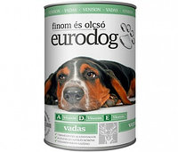 Eurodog консервы для собак с олениной 415 г.
