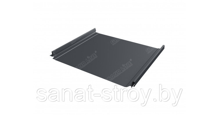Кликфальц Pro Grand Line 0,45 Drap с пленкой на замках RAL 3005 красное вино Мокрый асфальт