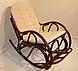 Кресло-качалка из ротанга VIENNA 05/04 с подушкой, фото 7