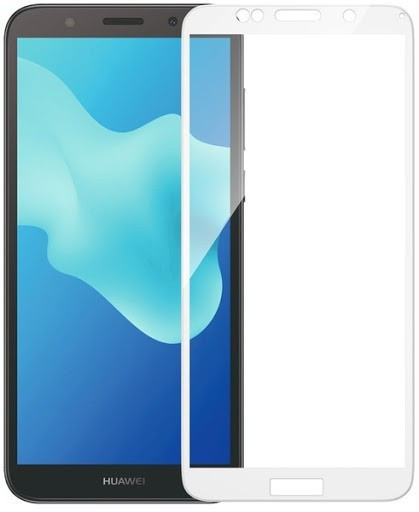 Защитное стекло для Huawei Y5p с полной проклейкой (Full Screen), белое - фото 1 - id-p132650244