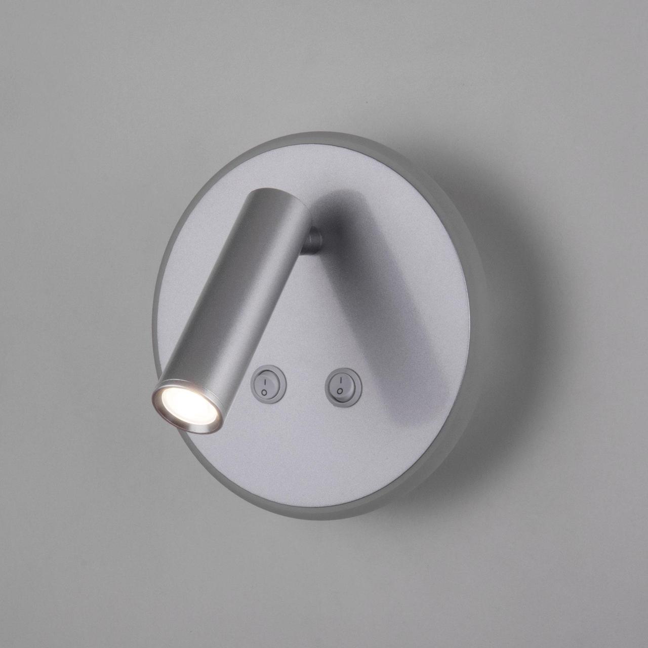 Настенный светодиодный светильник Elektrostandard Tera MRL LED 1014 серебро - фото 1 - id-p132650437