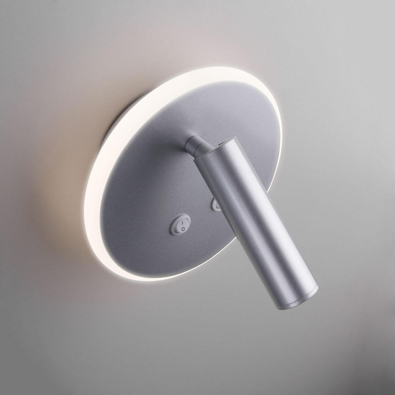Настенный светодиодный светильник Elektrostandard Tera MRL LED 1014 серебро - фото 3 - id-p132650437