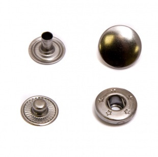 Кнопки курточные "Альфа" арт. 831 диам. 15 мм никель - фото 1 - id-p132650445