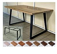 Стол кухонный на металлокаркасе серии "БУА" из постформинга, массива дуба или ЛДСП с выбором размера и цвета