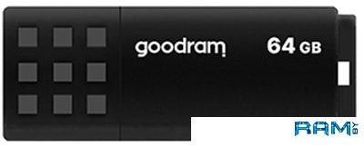 USB Flash GOODRAM UME3 64GB (черный) - фото 1 - id-p132655963
