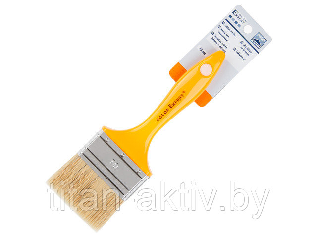 Кисть плоская 1""-30мм смеш. щетина (лаки, растворитель) COLOR EXPERT (нанесение лаков на основе рас