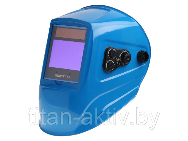 Щиток сварщика с самозатемняющимся светофильтром Solaris ASF800S Blue (1/1/1/1, 102х68мм, DIN 4/5-9