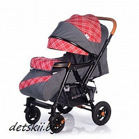 Прогулочная коляска BabyHit Sense Plus перекидная ручка GREY RED