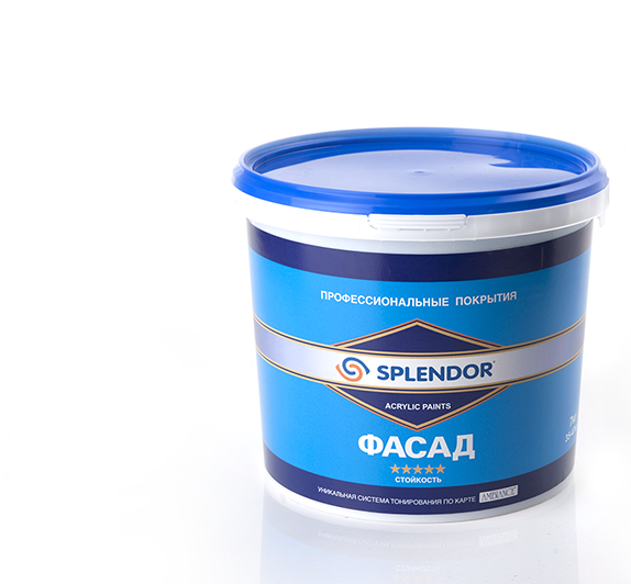 Краска SPLENDOR фасад премиум 7 кг. РБ (ВД-АК-1 Ф-2001Р) - фото 1 - id-p9435095