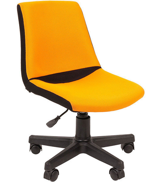 Кресло офисное Kids 115, ткань, черный/оранжевый