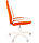 Кресло Chairman Kids 122, экопремиум белый/оранжевый, фото 3