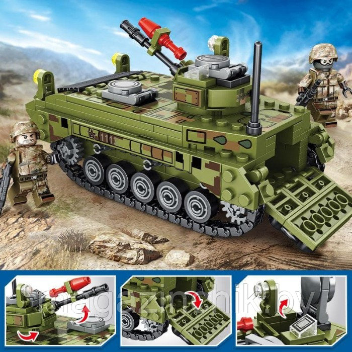 Конструктор Боевая машина пехоты Тип 86, Sembo 105530, аналог Лего - фото 7 - id-p132709663