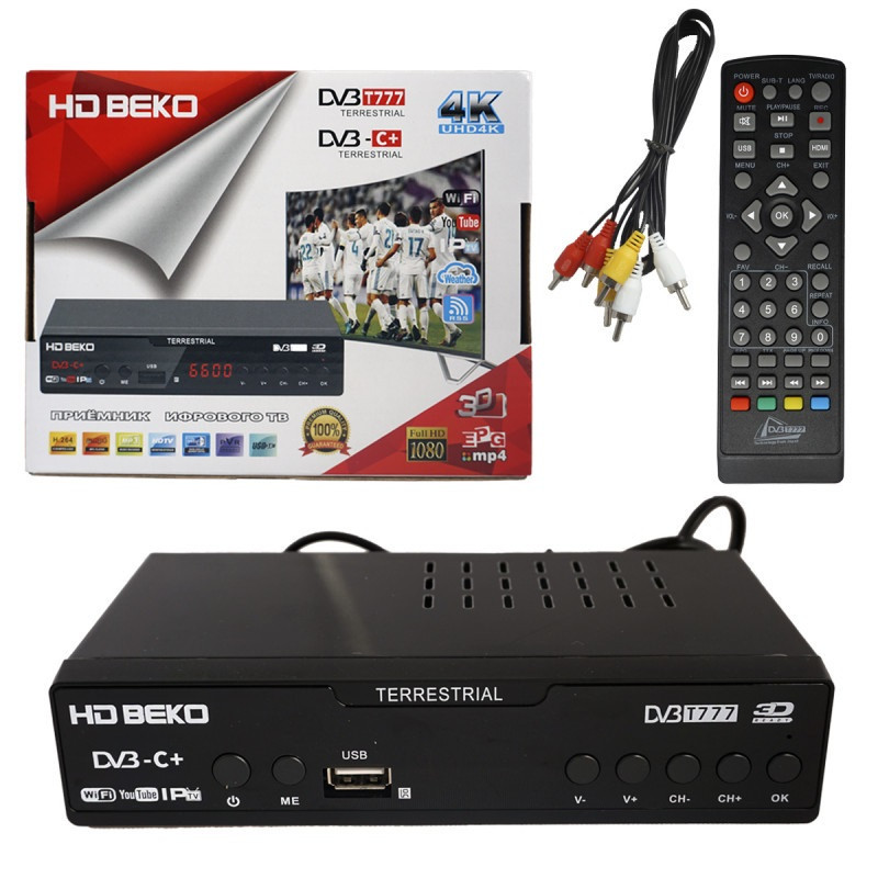 Цифровая приставка HD BEKO BE-6600 DVB-C T6000C