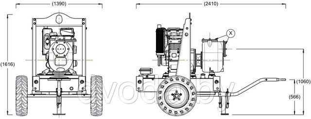 Габаритные размеры Varisco JD6-250