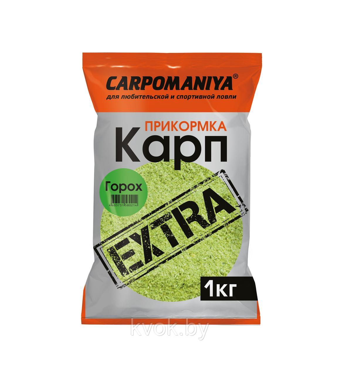 Прикормка Carpomaniya "Карп Extra" жмых кукурузный горох, 1 кг - фото 1 - id-p132721583