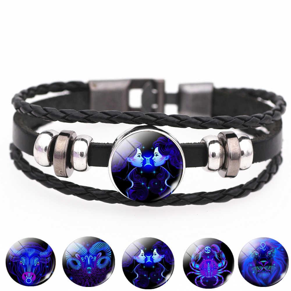 Модные светящиеся браслеты из кожи Zodiac - фото 3 - id-p118566255