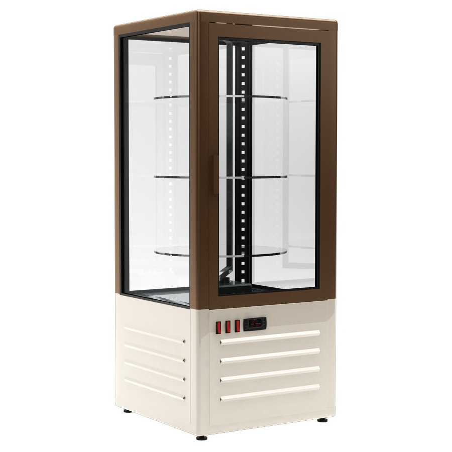 Шкаф холодильный Carboma LATIUM D4 VM 120-2 (R120Cвр бежево-коричневый, стандартные цвета)
