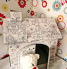 Детский Кукольный домик Раскраска DIY Doodle House 60х53х43 см (Сборка без клея), фото 6