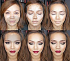 Хайлайтер для макияжа лица MSYAHO Powder Highlighter Pretty 3 color mix (3 тона х 10,5 g) Тон 04, фото 6