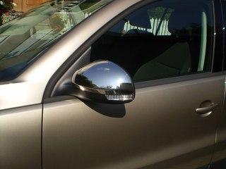 Накладки на зеркала (нерж.) 2 шт. (модель Ambians) DUSTER FACELIFT SUV 2012- - фото 1 - id-p132738771