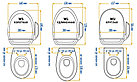 Электронная крышка-биде SensPa JK-750 WS/WU/WL, фото 10