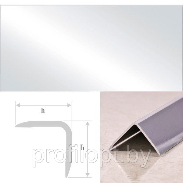 Уголок алюминиевый 20х20 мм. белый глянец 2,7м - фото 2 - id-p132745614