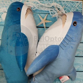 Мягкая игрушка Акула, 90 см Светло-голубая