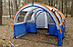 Палатка 4-х местная Ангар с тамбуром LanYu 1801 туристическая 240120120x260x200см, фото 6