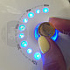 Гибридная лампа для маникюра/педикюра KANGTUO Nail 48 W 2в1 LED/UV с розовыми вставками, фото 7