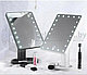 АКЦИЯ   Безупречное зеркало с подсветкой Lange Led Mirror Black/White/Pink Черное, USB, фото 2