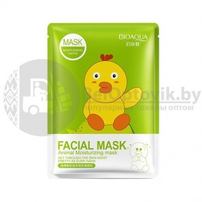Тканевая маска для лица Bioaqua Facial Mask Animal Moisturizing для увлажнения кожи, 30 гр. С коллагеном и