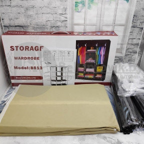 Складной шкаф Storage Wardrobe mod.88130  130  45  175 см. Бежевый