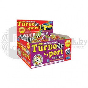 Жвачка Turbo (блок 100 шт.) с наклейками