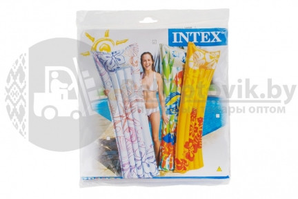 Надувной пляжный матрас Clear Color Tube Intex