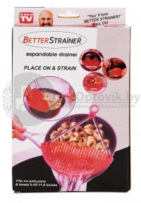 Дуршлаг-накладка для слива воды (кухонный фильтр) Better Strainer