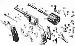 Винт средника рукоятки для сигнального револьвера Наган-С "Блеф" (МР-313, Р-2)., фото 8