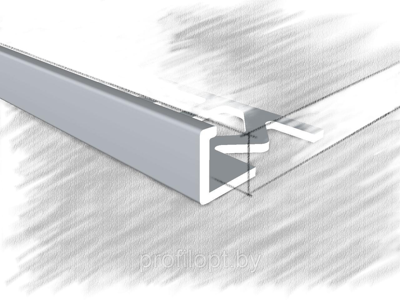 Уголок для плитки L-образный 6мм, анод. серебро 270 см - фото 1 - id-p132843436