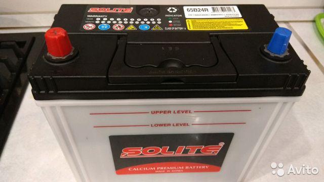 Аккумулятор Solite 65B24R 50Ah(тонк. кл.) - фото 1 - id-p132873311