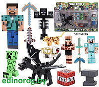 Большой набор фигурок Майнкрафт Minecraft