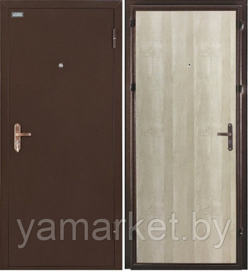 Дверь входная металлическая ЭЛЬПОРТА Ультра Лайт (беленый дуб) - фото 1 - id-p132875982