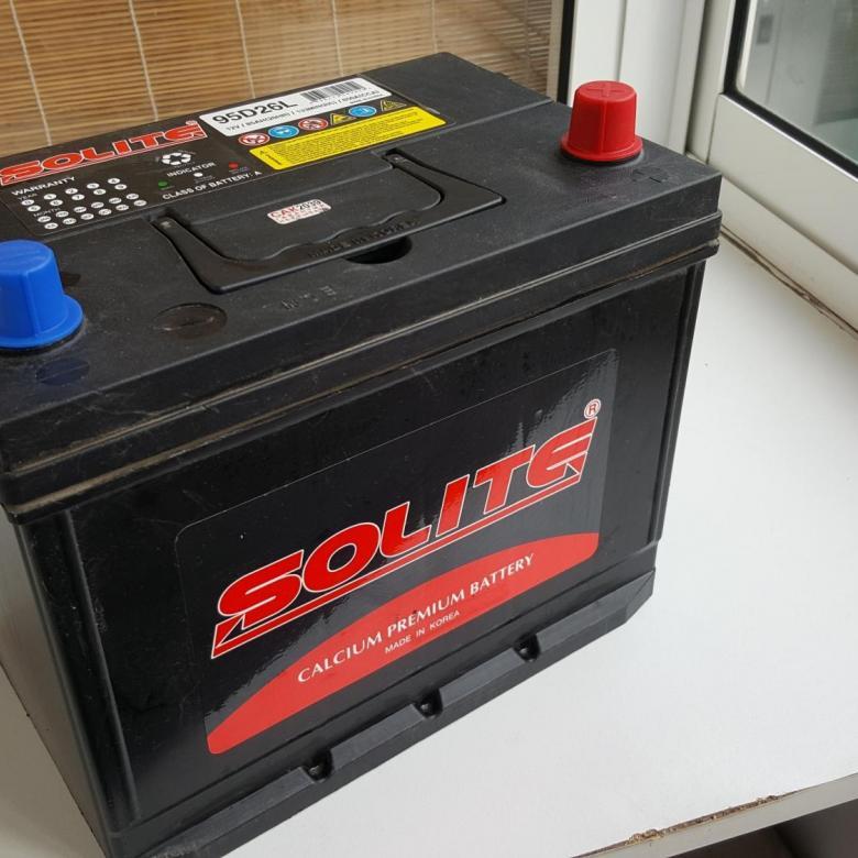 Аккумулятор Solite 95D26L(B/H) 85Ah(борт) - фото 1 - id-p132876015